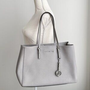 Michael Kors grey Leather tote bag
